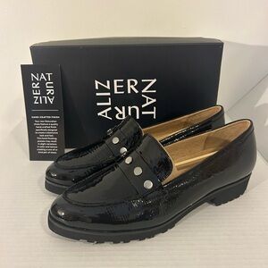 Naturalizer GAIA BLACK PATENT Stud Loafers